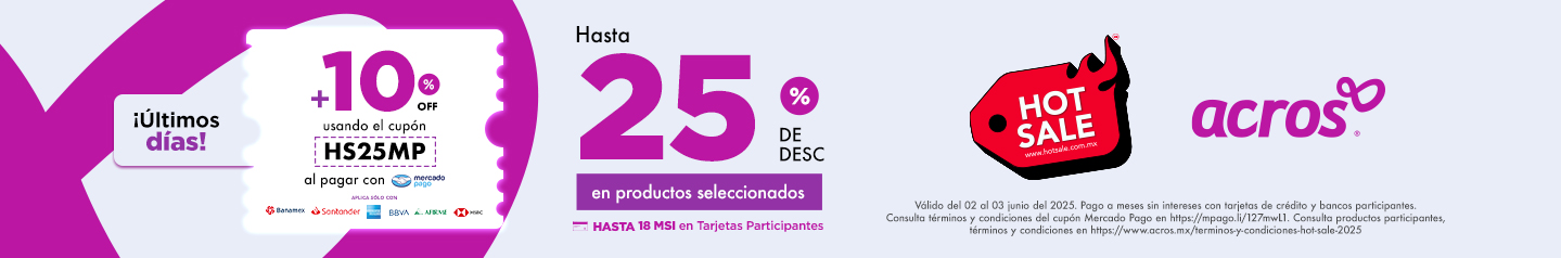 Ofertas Hot Sale Acros