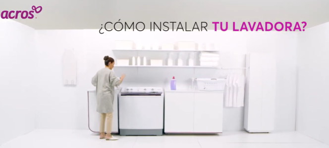 Cómo instalar tu lavadora Acros
